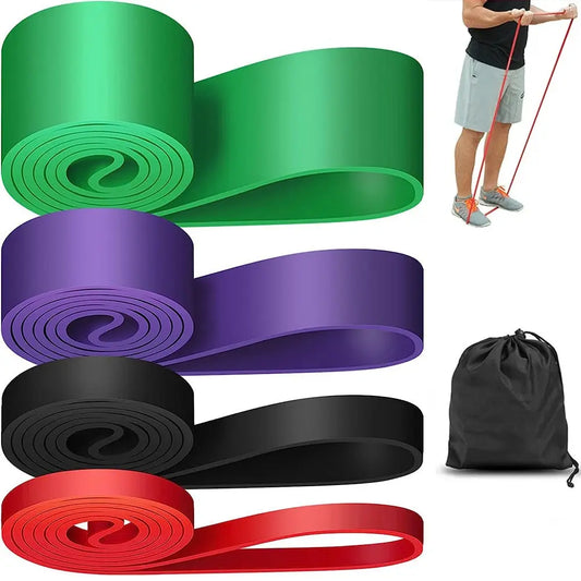 Banda de resistência resistente látex esportes elástico cinto puxar para cima faixas de assistência para pilates treino fitness forma corpo ginásio em casa