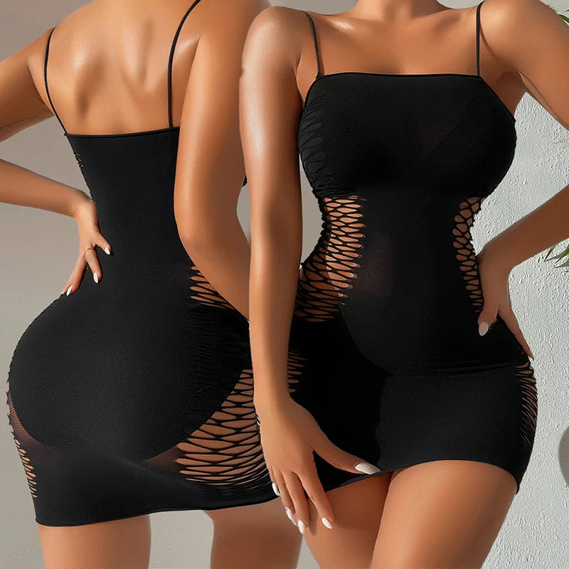 Sexy sem mangas bodycon mini vestido feminino cinta de espaguete festa boate vestidos de noite finos senhoras plus size oco clubwear